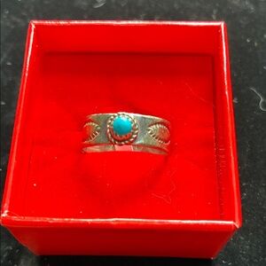 Navajo Turquoise Sterling Silver Ring